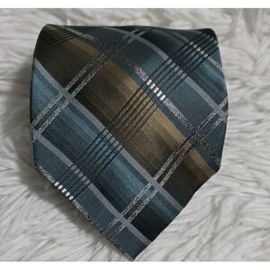 Haggar‎ Neck Tie Multicolored Geometric 100% Polyester 3.5x58 Inches